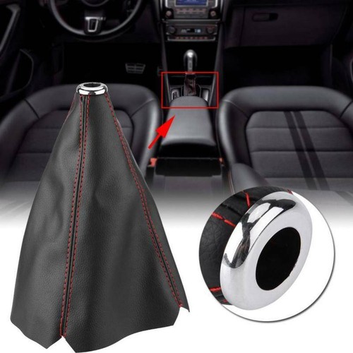 Black leather car gear - black,
