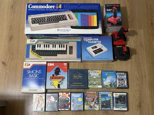 Commodore console and games - 64,