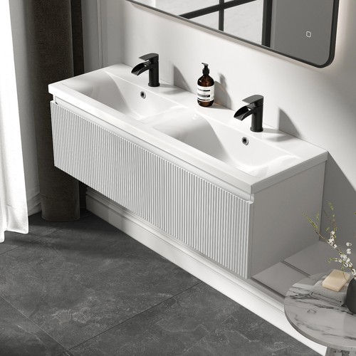 1200mm fluted coast white - 1200mm,