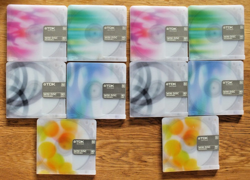 Tdk minidiscs md80 used - tdk,