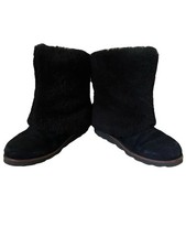 UGG MAYLIN SILKEE Black WOMEN BOOTS SIZE 7 ultra RARE 🔥