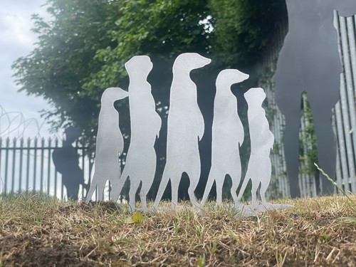 Meerkat silhouette laser - laser, cut