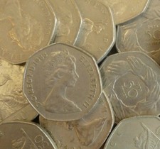 BULK OLD LARGE 50P COINS CHOOSE THE AMOUNT