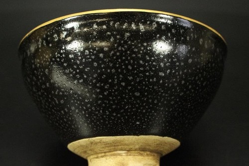 Tenmoku chawan matcha tea bowl - tenmoku,