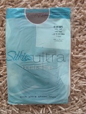 SILKIES - WOMENS ULTRA CONTROL TOP TIGHTS - TAUPE - SIZE LARGE