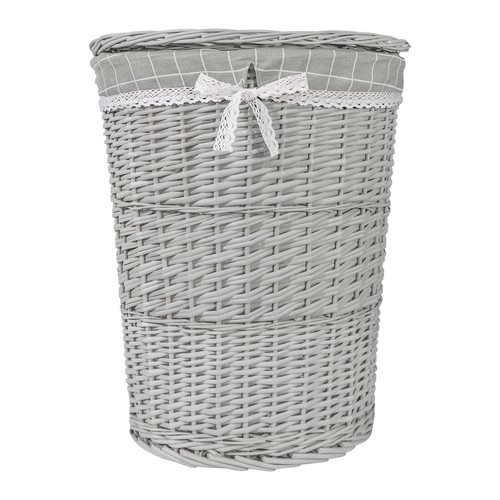 Wicker oval laundry - wicker, basket