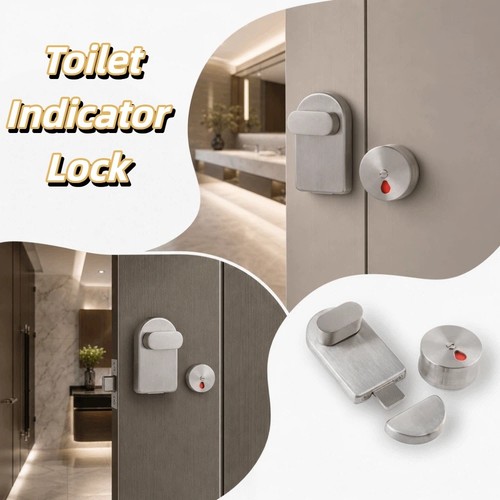 Bathroom indicator bolt - indicator, lock