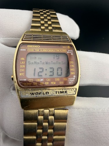 Vintage seiko a239 5010 gold - vintage,