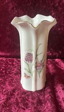  COLLECTIBLE VINTAGE LEONARDO COLLECTION GOLD GILT RIM FLOWER VASE HELEN PHILIPS