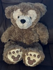 Disney World Pre-Duffy Hidden Mickey Teddy Bear 16" Plush Brown Stuffed Animal