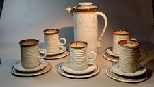 16 piece Ilsle of Mull Scottish Studio Pottery   Coffee Set