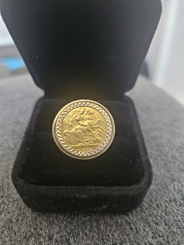 1914 gold half sovereign - sovereign, a