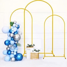 Balloon Arch Door Backdrop Flower Gold Display Stand Frame Wedding Metal Rack