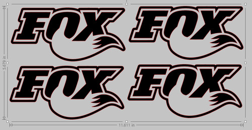 Fox mtb bmx vinyl - x,