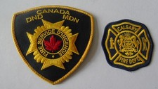 Two Canadian Fire Department Badges/Patches