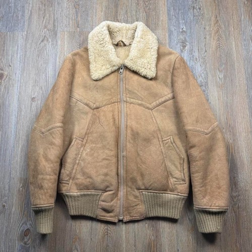 Vintage shearling bomber - vintage,