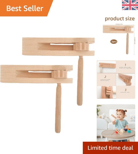 Durable wooden noise - makers,