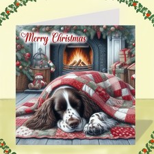 Springer Spaniel Dog Christmas Card