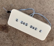 Mystery Vintage Style Alnico V Soapbar P90 Pickup, 8.9k DC Bridge 52mm E-e Creme