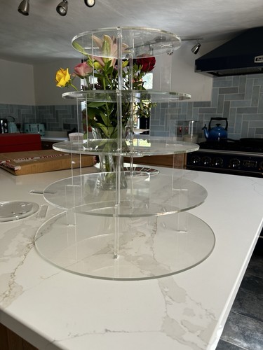 Acrylic cake stand tier - stand, 5
