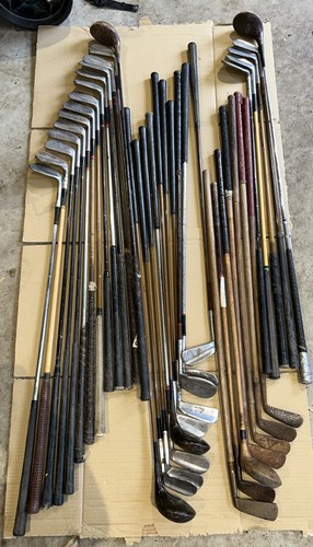 Vintage golf clubs - golf,