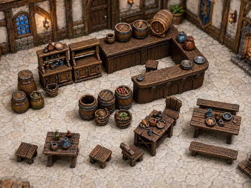 32mm tavern furniture - 28-32mm,