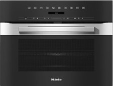Miele H 7240 BM Built-In 60cm Microwave Oven, Stainless Steel/Clean Steel