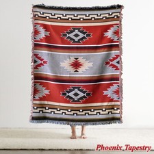 Navajo Tribal Cotton Throw Blanket Sofa Cover Area Rug Aztec Decorative Tapestry