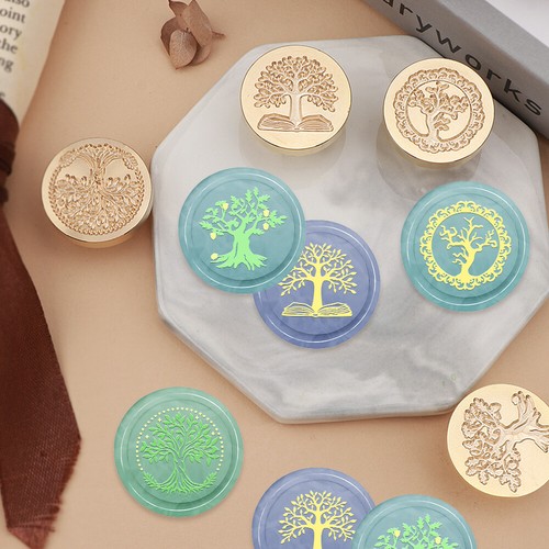 Tree life wax seal brass - of,