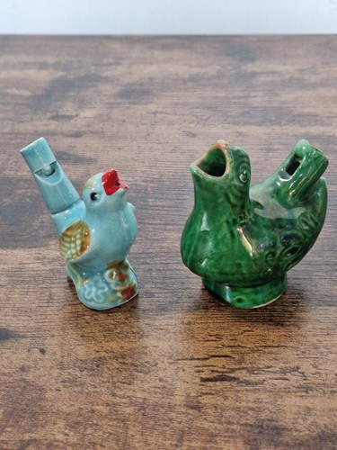 Two vintage bird - two, whistles