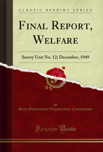 Final report welfare survey - final, welfare: