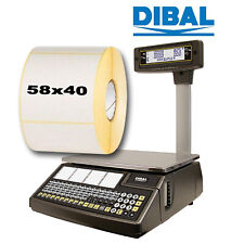 Scale labels [mm]58x40 CAS/Dibal/Bizerba/Avery Berkel 8,16,24,48 rolls