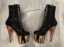 Pleaser Adore 1020 7 Inch High Heel Platform Pole Dancing Ankle Boots