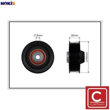 DEFLECTIONGUIDE PULLEY VRIBBED