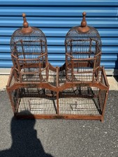 Vintage Victorian Style Wire Metal Double Tower Bird Cage