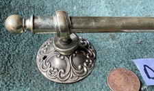 58cm Cast brass towel rail old