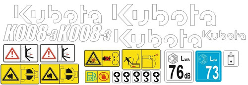 Kubota k008 mini digger - k008-3,