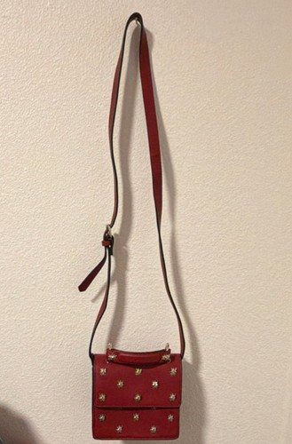 Zara red studded leather - zara,