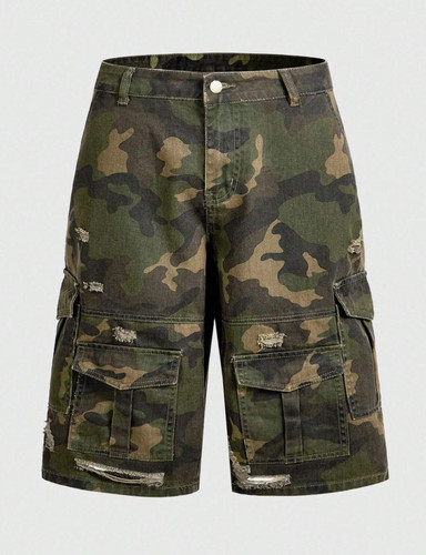Men camo cargo shorts - men's,