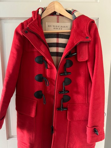 Burberry red duffle - burberry,