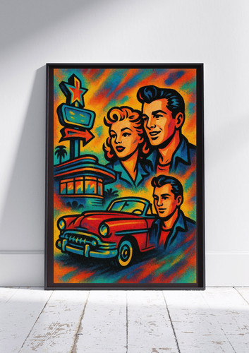 Retro pop art - retro,