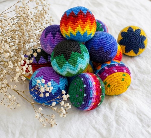 Handmade crochet hacky sack - crochet,