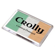 FRIDGE MAGNET - Crolly - County Donegal - Ireland Flag
