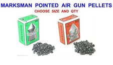 MARKSMAN POINTED PELLETS FOR AIR GUN RIFLE PISTOL HUNTING PAPER TARGET 177 OR 22