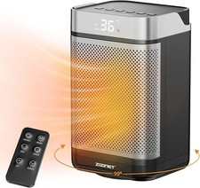 Electric Space Heater 90°Oscillation PTC Ceramic 3 Modes Remote Control 1500W