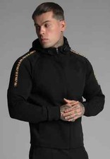 SikSilk Mens Black Full Zip