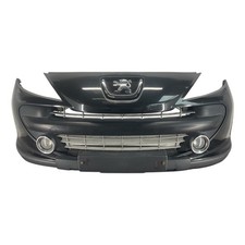 Peugeot 207 Mk1 Bumper Front With Grills And Arch Spats Obsidian Black 06-13