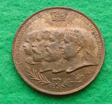 1897 Queen Victoria Diamond Jubilee Four Generations Medal,  Lustre (N-295)