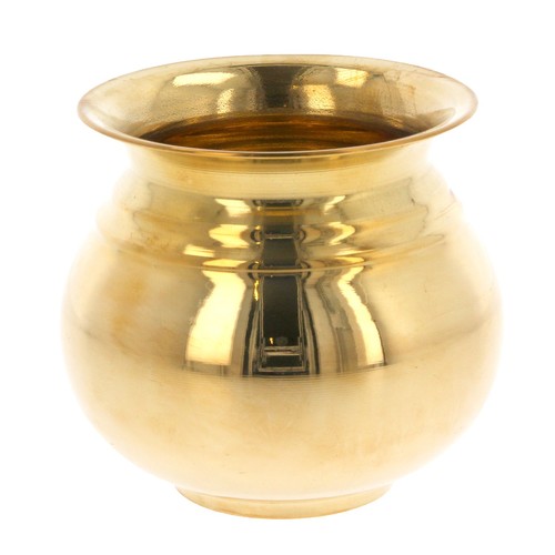 Brass pot kalash hindu - brass,