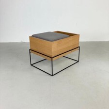 HUBSCH OAK TELEPHONE SEAT BENCH WITH STORAGE SPACE DANISH